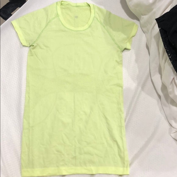 lululemon athletica Tops - Lululemon Neon Green Exercise Top
